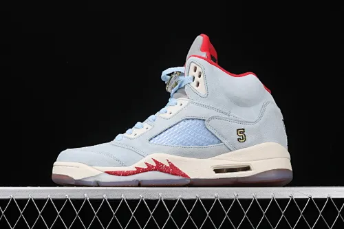All categories Air Jordan Jordan series basketball shoes Air Jordan 5 Trophy Room x Air Jordan 5 Ice Blue AJ5 Joe 5 joint ice blue CI1899-400